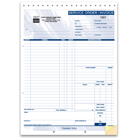 large service order invoice dfs service order invoice