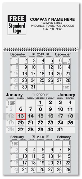 2019 3 month planner dfs